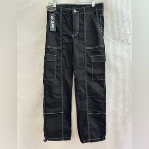VIP Women’s Juniors Black Cargo Jogger Pants Size: 7/8 NWT